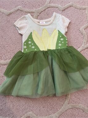 Disney Green and Cream Flower Fairy Tutu Dress